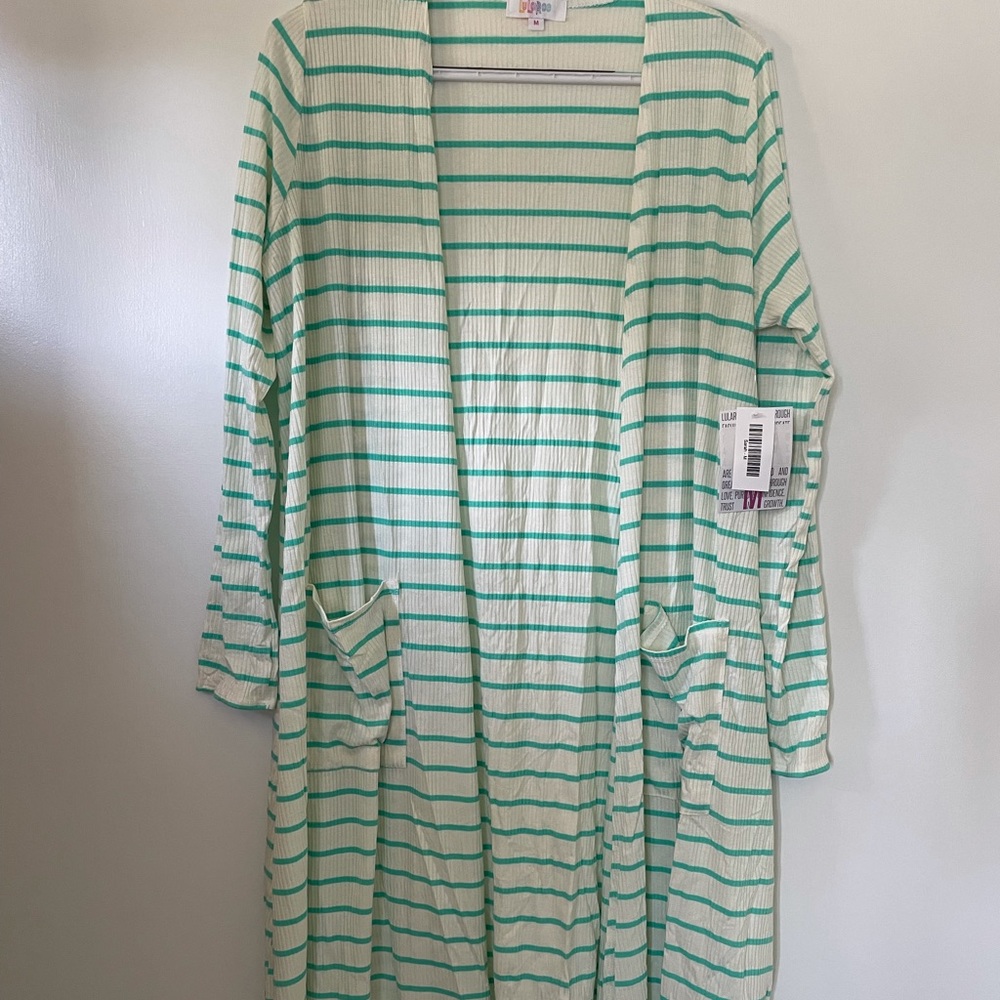 Lularoe Sarah cardigan long with pockets med